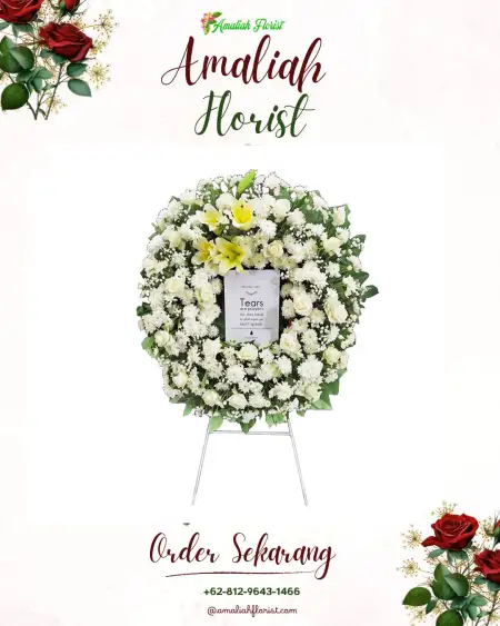 Krans Bunga Duka Pemuteran